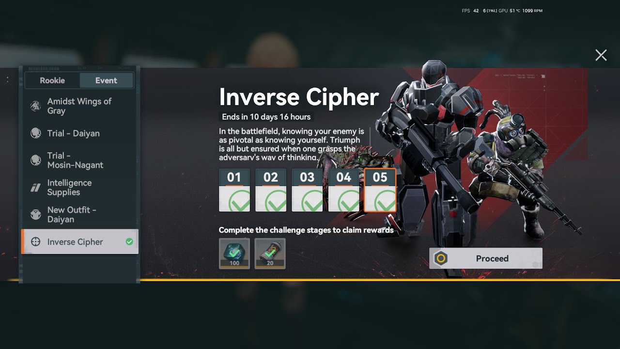 Inverse Cipher : Day 1 (1/25) - Girls Frontline 2 - YouTube