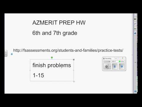 az merit prep HW video