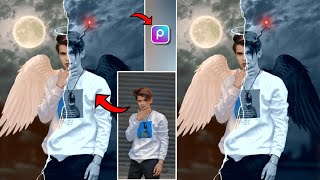 Devil Vs Angel Concept Photo Editing | PicsArt Devil Photo Editing | Wing Photo Editing Tutorial