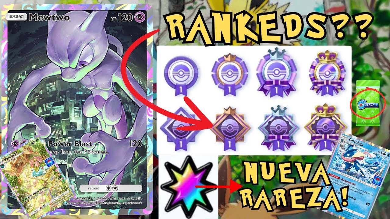 FILTRACIONES Pokemon TCG Pocket | NUEVA CARTA DE MEWTWO! RANKEDS?! Y ...