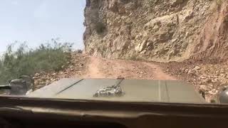 M151 A2 travelling mountains in Pakistan