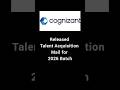 Cognizant released Talent Acquisition Mail for 2026 Batch #cognizant #cognizantgenc