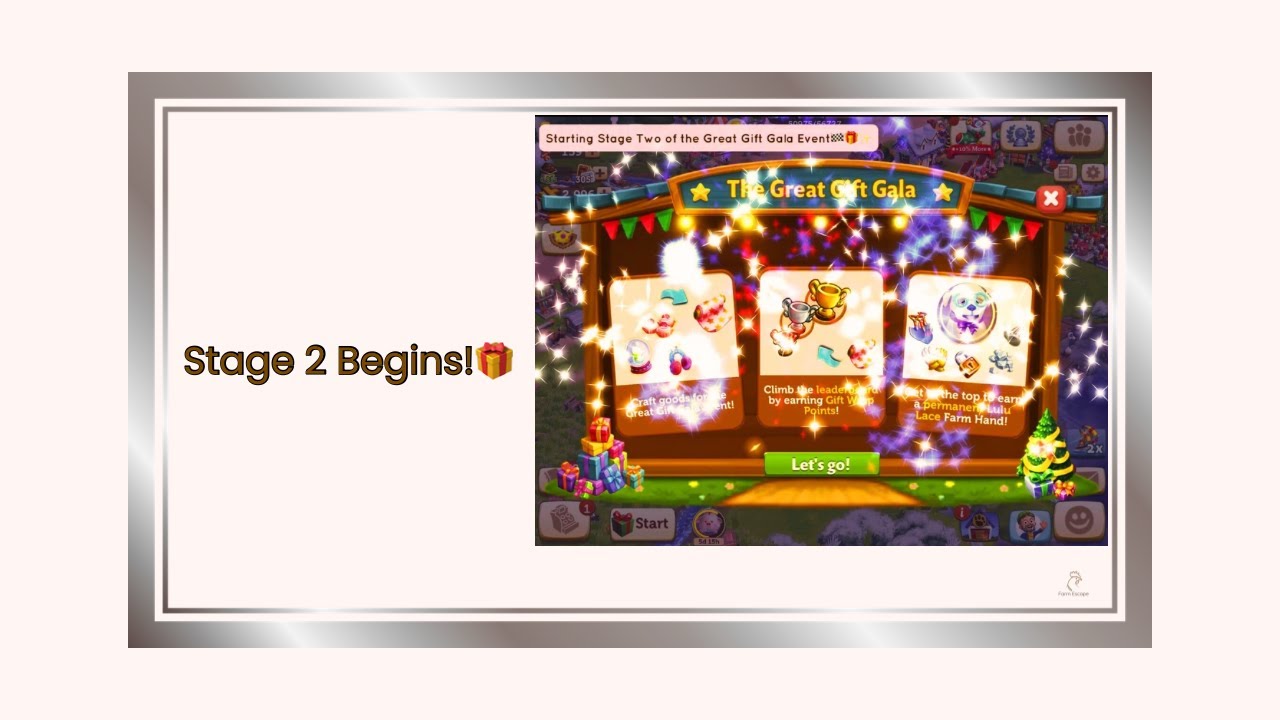 FarmVille 2: Country Escape | Great Gift Gala Stage 2 Begins | Cozy Tasks & Winter Crafting