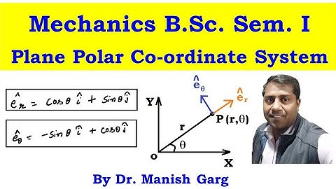 Plane Polar Coordinate System |Unit vectors in Polar Coordinate System| Mechanics | B.Sc. I | IITJAM
