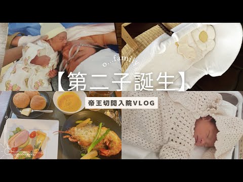 【第二子誕生🎉】帝王切開で女の子産まれました！4歳0歳姉妹へ。入院vlog～気持ち記録✍️～