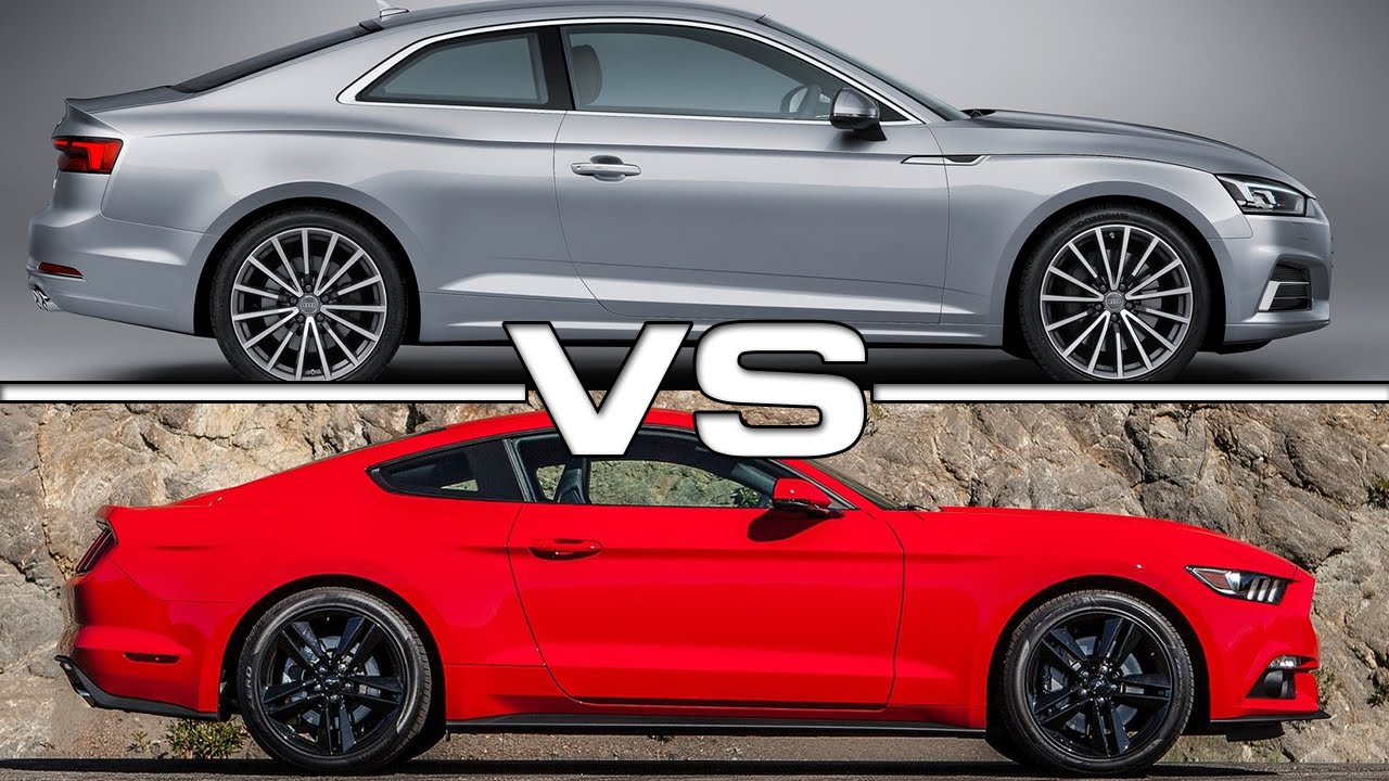 2017 Audi A5 Coupe vs Ford Mustang Ecoboost YouTube