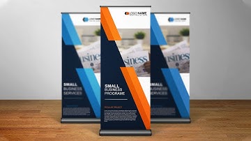 How to design rollup banner in adobe illustrator.
