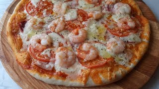 Пицца с морепродуктами и беконом / PIZZA Surf & Turf
