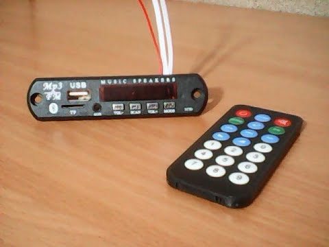 Модуль 747D. Обзор. Отзывы (плюсы и минусы). Работа. (Блютус (Bluetooth), USB, AUX, FM (ФМ)).