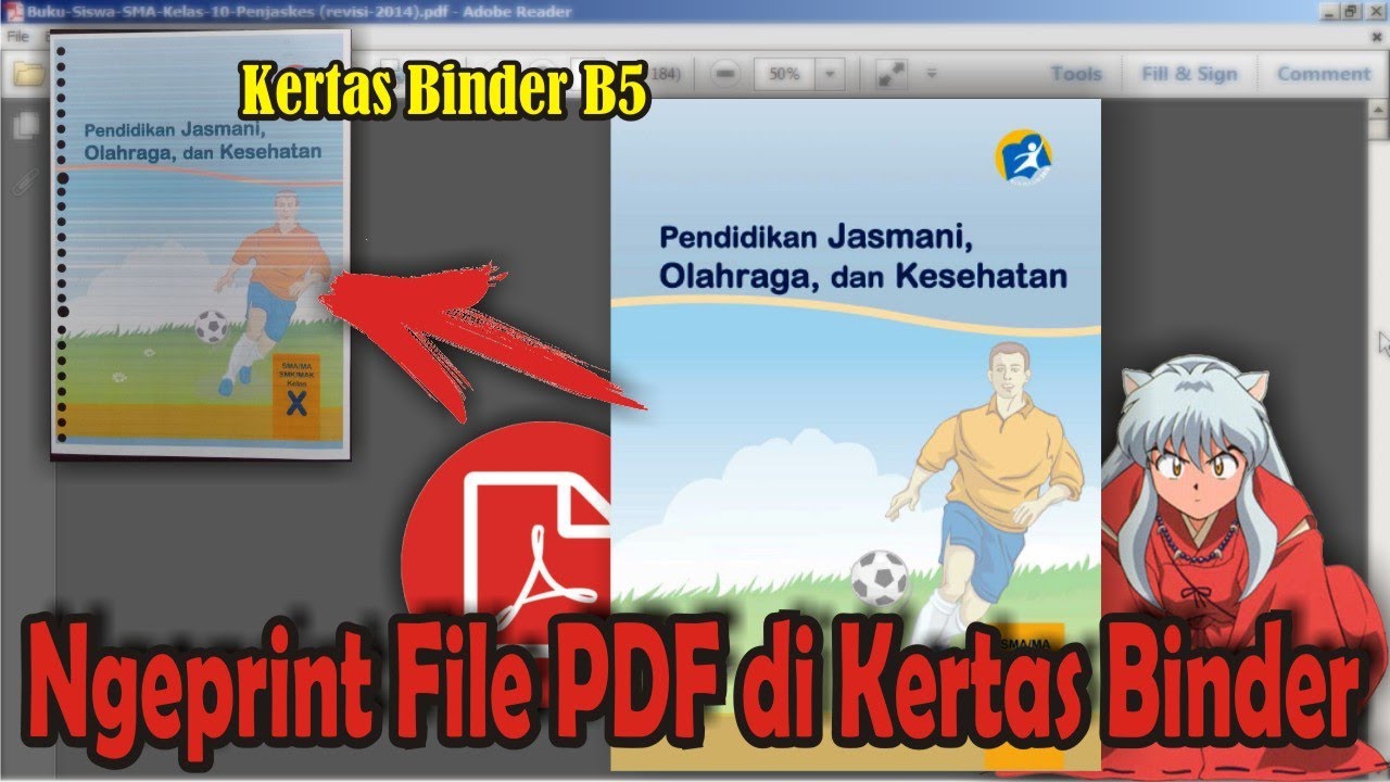 Cara Ngeprint File PDF di Kertas Binder B5 Bergaris • #