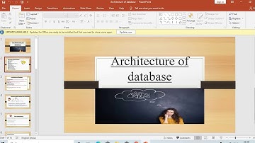 #POWERPOINT PRESENTATION ON ARCHITECTURE OF DATABASE....BY JAYA SHUKLA...
