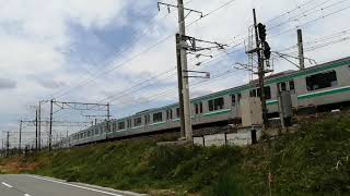 【1日1本のみ】常磐線535M E501系 普通 いわき行 泉駅付近を低速で通過