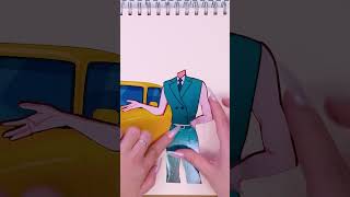 Rich HUNTRIX RUMI &amp; Her Love with SAJA BOYS | KPOP DEMON HUNTER | Sticker Book DIY