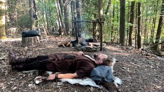 Bushcraft Trip (Part I) | Viking Bushcraft, Venison Stew, Solo, No Shelter, Reindeer Skin