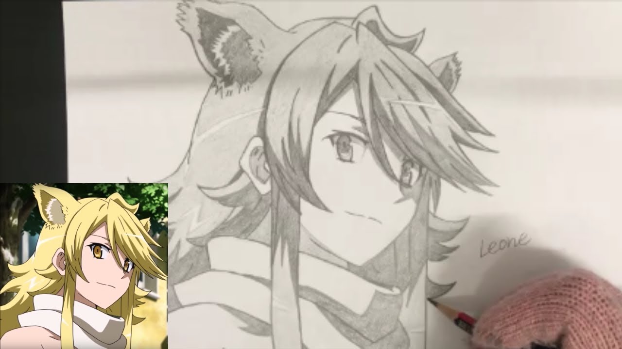 Drawing Leone Akame Ga Kill 手描き アカメが斬る レオーネ Youtube