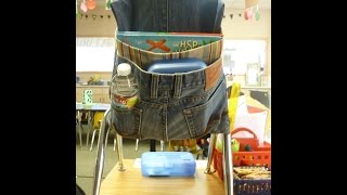Seat Pouch Video Tutorial Seat Pouch Tutorial made from jeans.