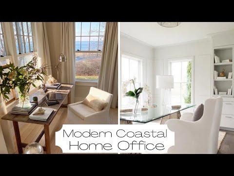 Video: Modern Coastal Home Office Home Decor & Design | And Then There Was Style