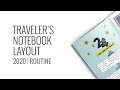 Traveler's Notebook Process Layout 2020 | Routine