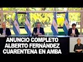 Anuncio completo del presidente Alberto Fernández junto a Horacio Rodríguez Larreta y Axel Kicillof