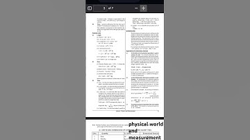 class 11 physics chapter no. 1 physical world and measurement neet/jee notes