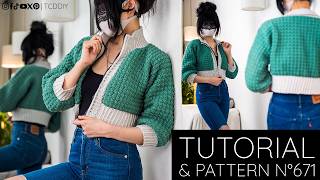 The Sporty Crochet Bomber Jacket You Need to Make! | Pattern & Tutorial #671