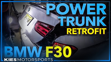 BMW F30 Power Trunk Retrofit DIY, from BimmerTech!