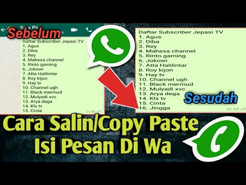 Video: Cara Menyalin Pesan