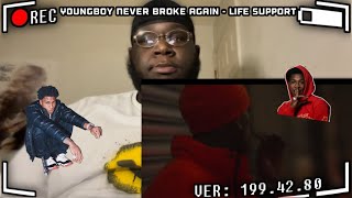 YoungBoy Never Broke Again - Life Support (Reaction Video) #nbayoungboy #youtuber #lifesupport