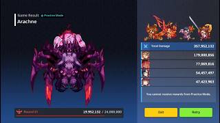 Guardian Tales Raid - Scintilla - Kahlor - Win Ling - Saya vs Arachne (357,9/413 F) Guardian Tales Raid - Scintilla - Kahlor - Win Ling - Saya vs Arachne (357,9/413 F)