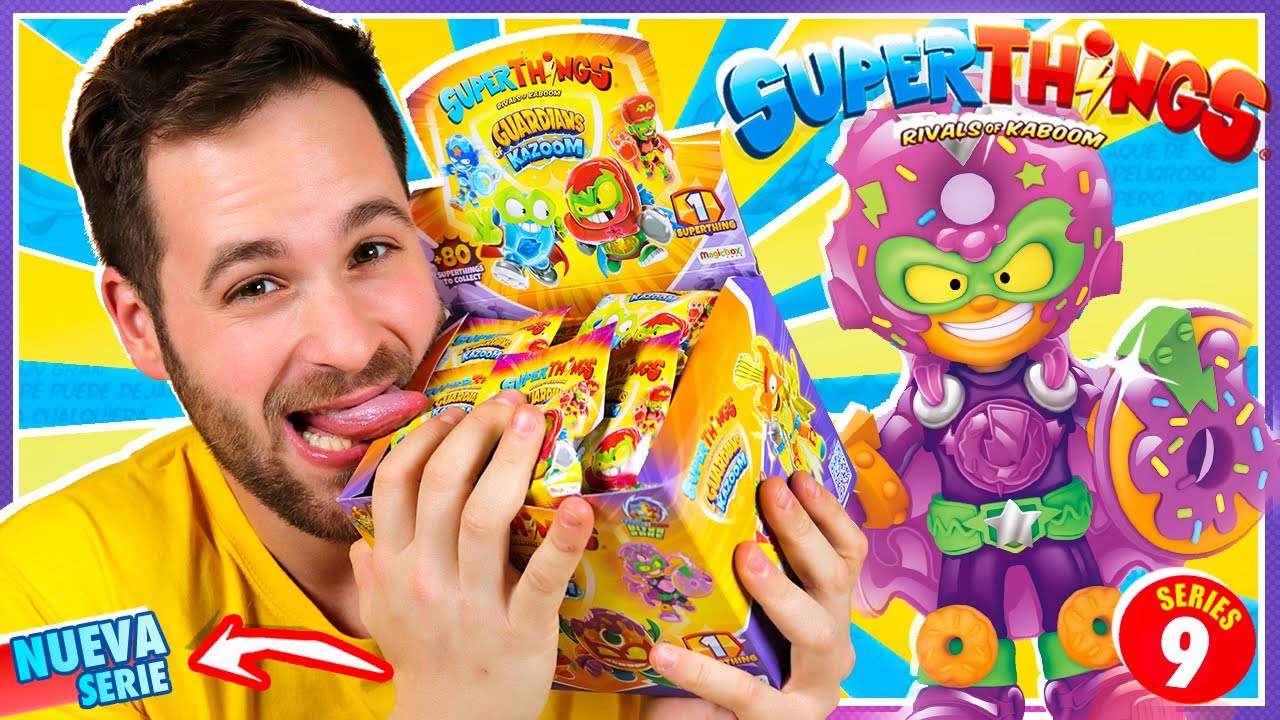 SuperThings Guardians of Kazoom UNBOXING CAJA 50 SOBRES Series 9 en Pe ...
