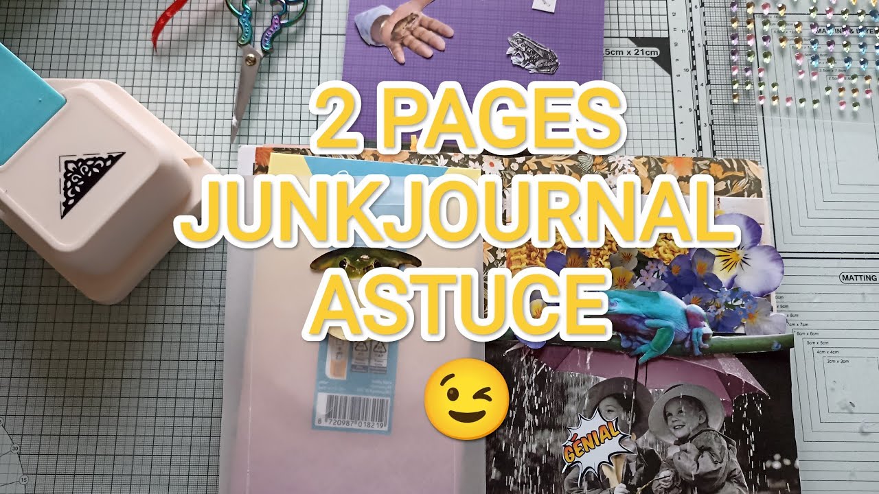 {9} :2 PAGES EMBELLISSEMENTS POUR JUNKJOURNAL MAGAZINE PRÉFÉRÉ 