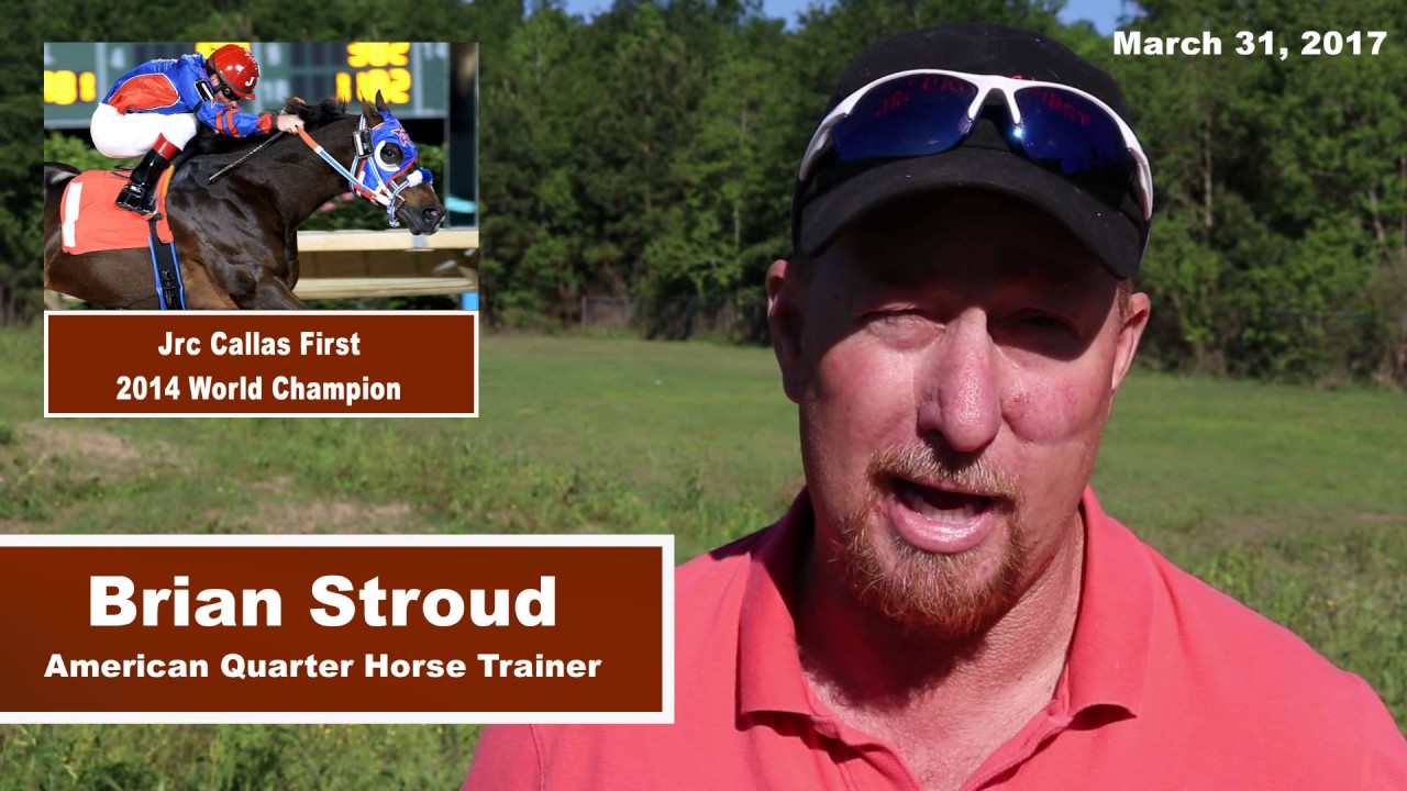 Quarter Horse Trainer Brian Stroud Talks With HorseManDon, March 31, 2017 YouTube