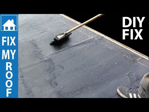 DIY Flat Roof Repair - Easy Paint on Fix