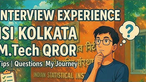ISI Kolkata M.Tech QROR Interview | Real Questions & My Strategy