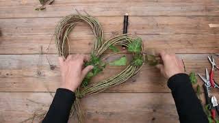 Heart Wreath Tutorial: How to make Wreath in a Heart Shape?