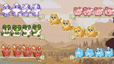 Cat sort puzzle:Cute pet game #puzzle #cat #trending #adventure