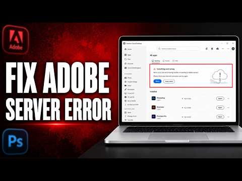 How To Fix Error Adobe Creative Cloud Unable To Reach Adobe Servers  (Full Tutorial)