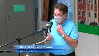 August 11 - Board of Selectmen - Town of Orange, CT Live Meetings Update