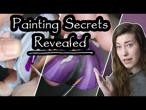 Painting Secrets Revealed: Thinning your paint, Layering, Wet Blending + more