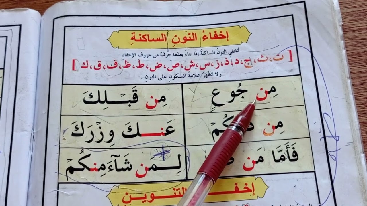 القاعدة النورانية (إخفاء النون الساكنة)