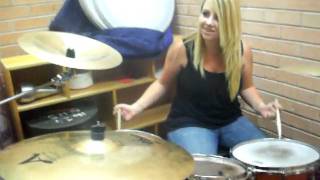 Kaylynn Playin Drum Set
