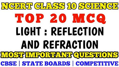 Best Mcq class 10 Light || Reflection & Refraction of Light |   #class10sciencemcq