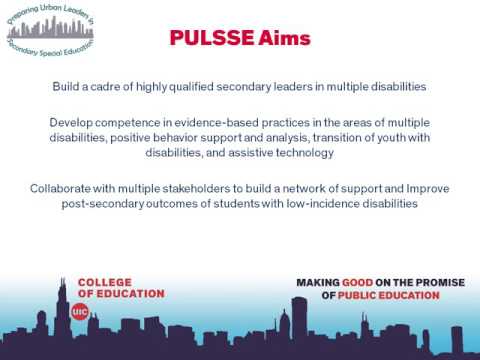 Preparing Urban Leaders in Secondary Special Education (PULSSE)