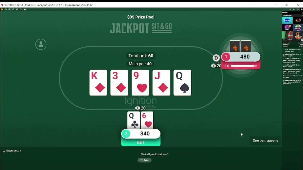 Ignition Jackpot Sit and Go, Highest Jackpot Yet YouTube