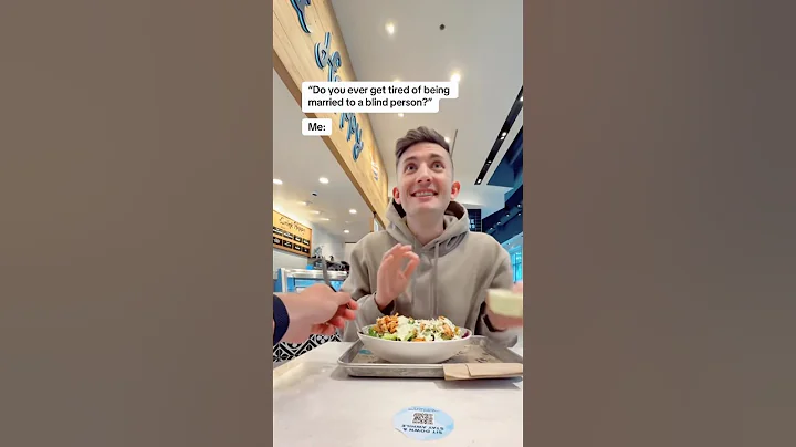 Pranking my blind husband (best reaction) #shorts