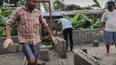 construction of CSEB house (tiktok video)