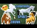 😍🐴COLORINDO SPIRIT & CHUVA🐴😍 cavalos de brinquedo - spirit o corcel indomavel