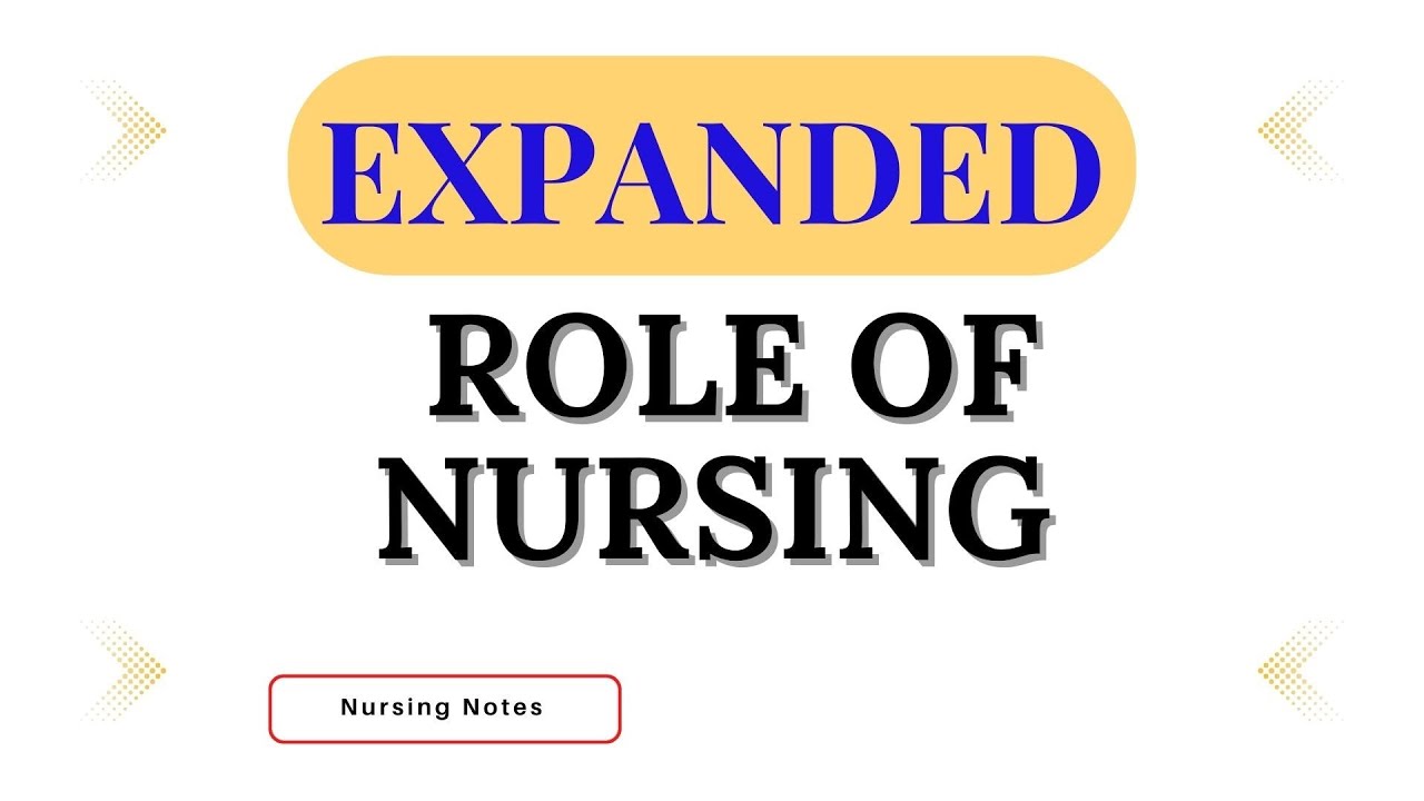 Expanded Role Of NURSE Nursing Notes notes nursing YouTube Expanded Role Of NURSE Nursing Notes notes nursing YouTube