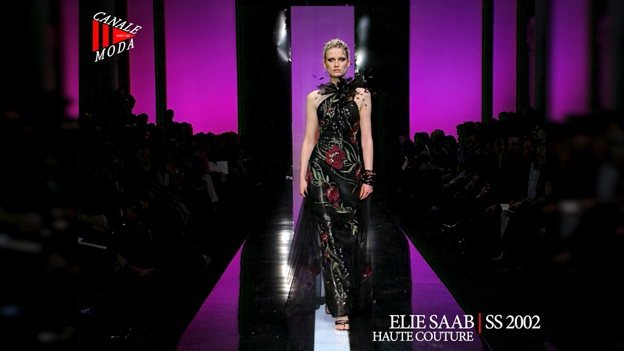 ELIE SAAB Spring Summer 2002 Haute CoutureParis 4K - Canale Moda