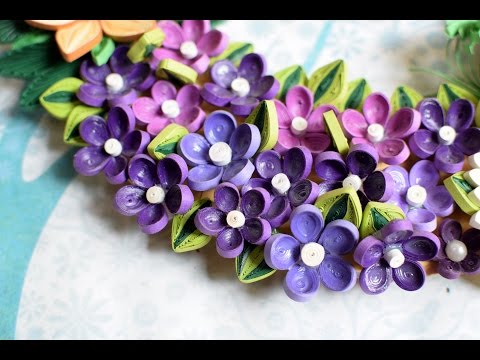 quilled flower wreath part 2 quilled leaves handmade leaf paper quilling flower videos